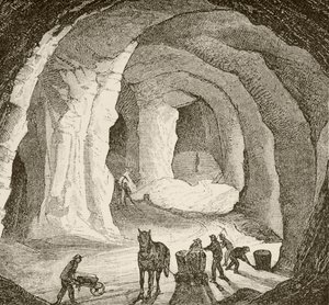 A European salt mine in the nineteenth century by English School